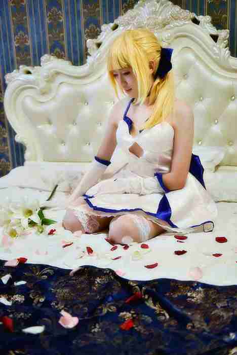 [国内Cosplay]ID0066 [CosPlay] 2015.09 No.166 saber 蓝百合 [10P77M]